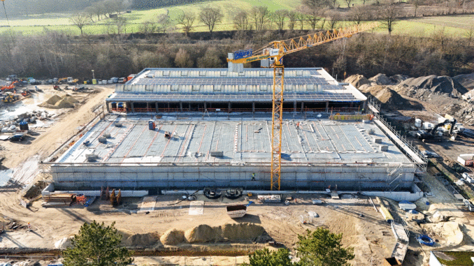 Baufortschritt der Biovergärungsanlage