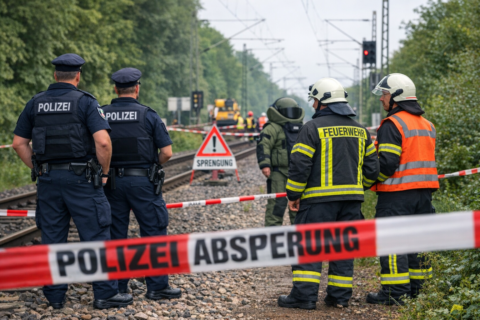 Granatensprengung in Neugraben: Strecke der „start Unterelbe“ (RE5) gestern voll gesperrt