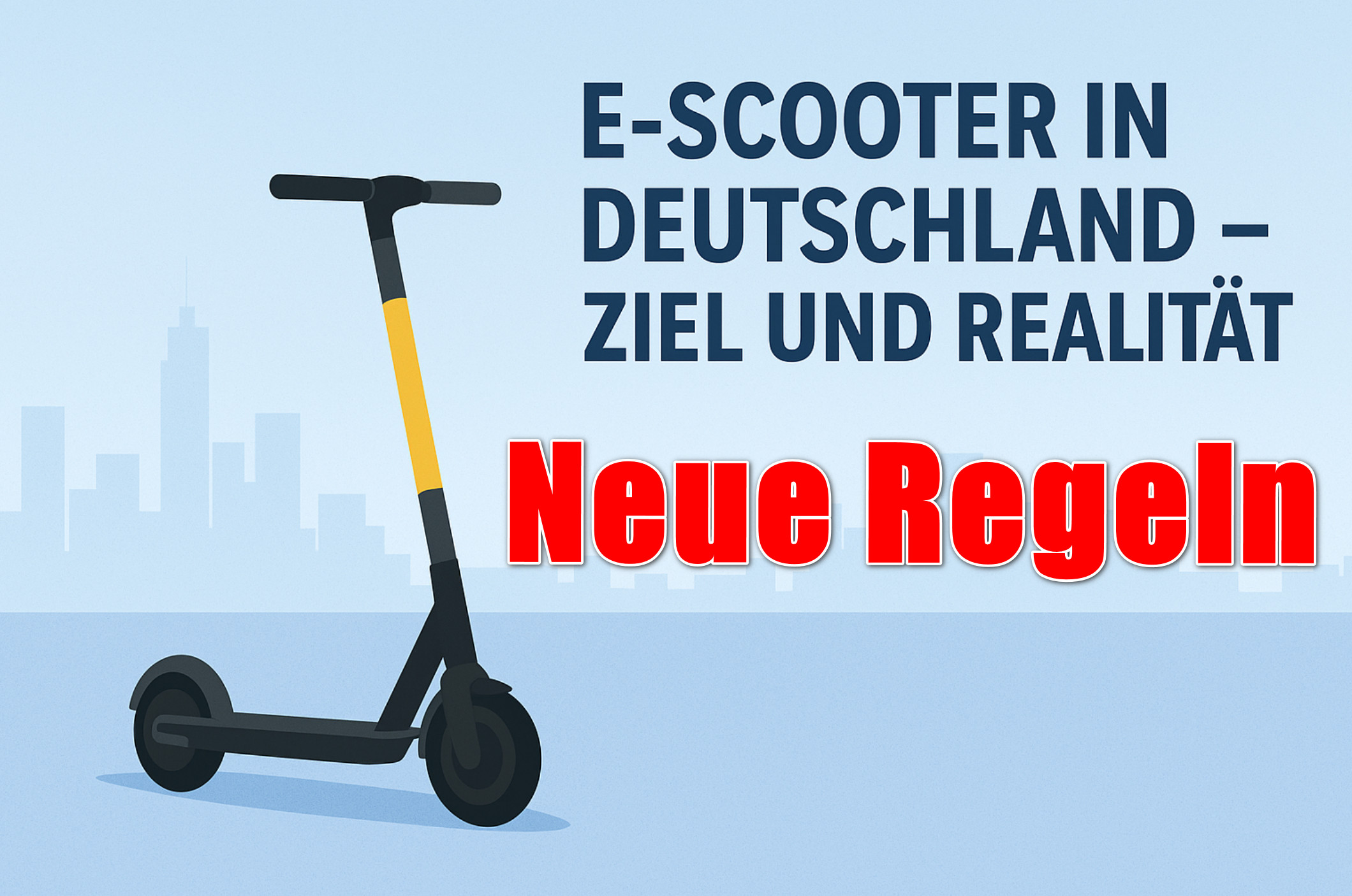 Neue Regeln für E‑Scooter in Deutschland ab Anfang 2027 (bzw. März 2027)